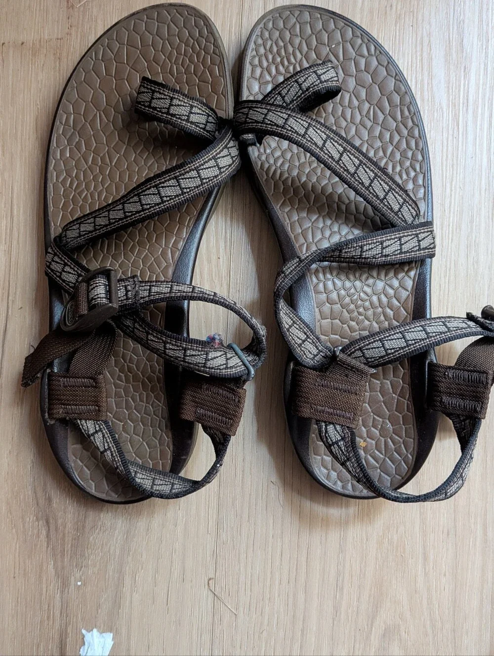Chaco Z2 Sport Hiking Sandals Vibram Sole Brown Adjustable Womens Size 10W